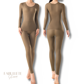 Conjunto de Roupa Térmica Feminina Sem Costuras Skinner - Compre 1 Leve 2 - Loja Luniva