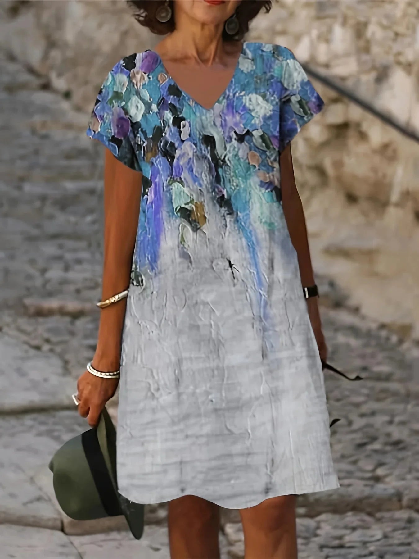 Vestido Feminino com Manga Curta Mirella - Loja Luniva