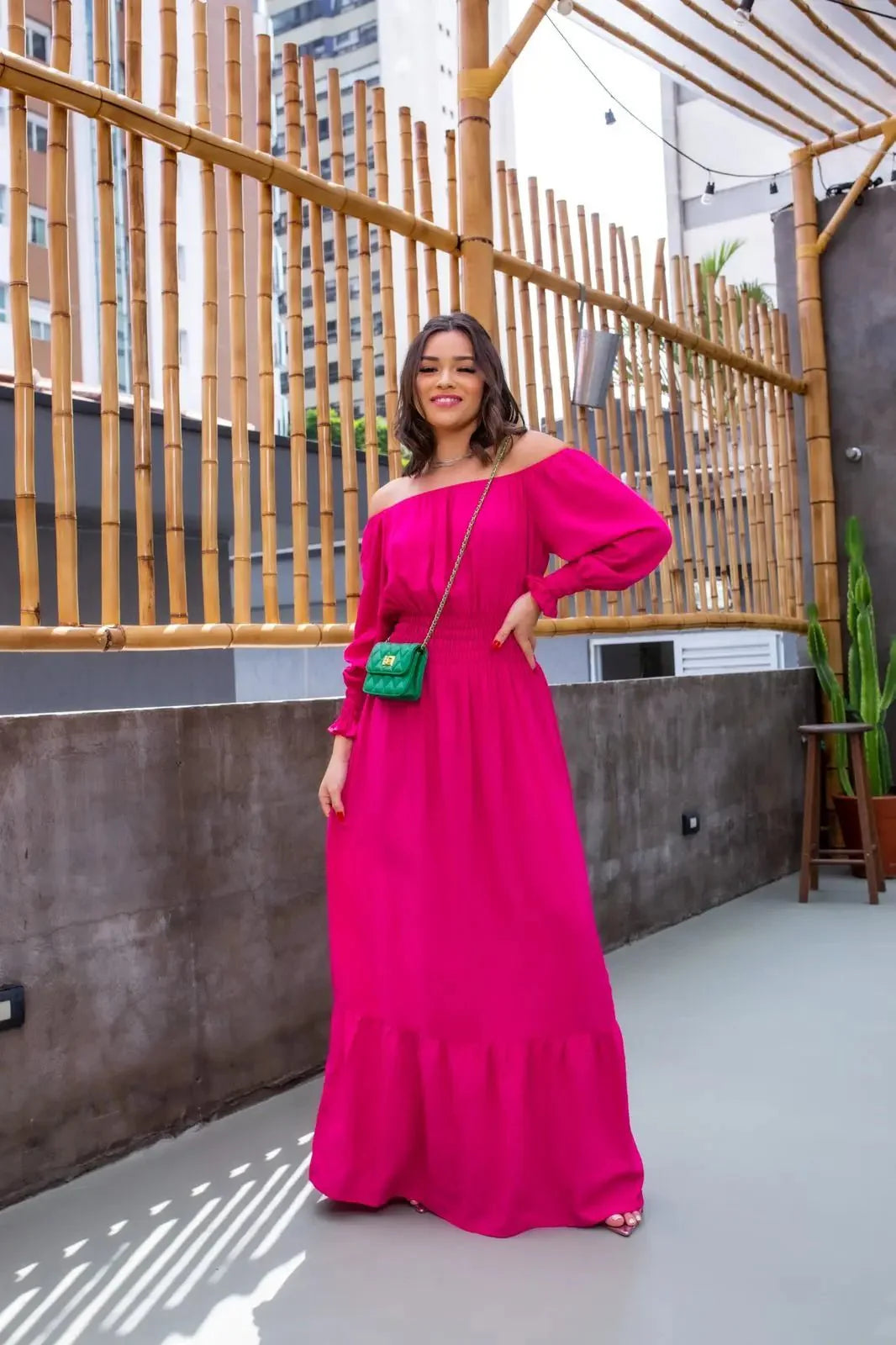 Vestido Feminino Manga Longa Emília - Loja Luniva