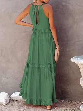 Vestido Longo Babado - Loja Luniva